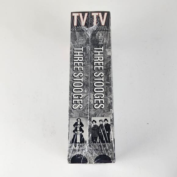 THE THREE STOOGES (2 Videos 4 Episodes) VHS TV Classics Collection Sealed - Picture 4 of 7